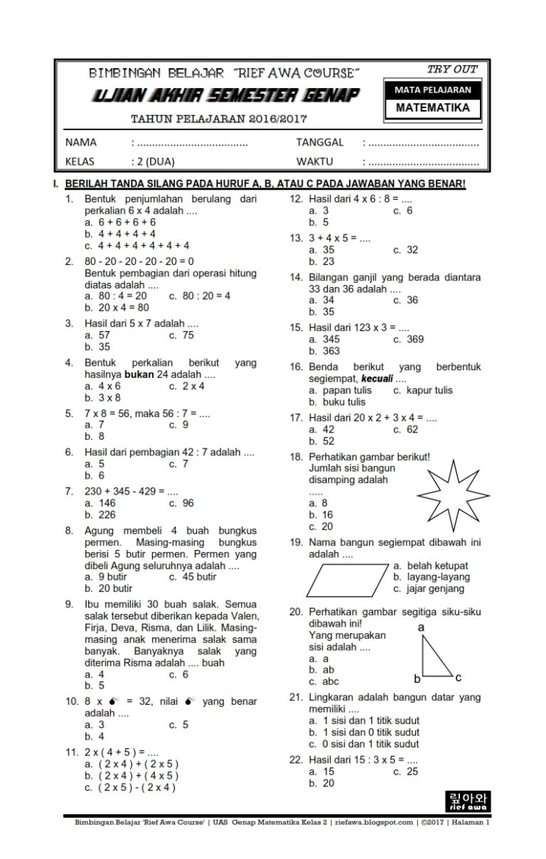Menguasai Matematika Kelas 4 Semester 2: Panduan Lengkap Mengunduh Soal Latihan Berkualitas
