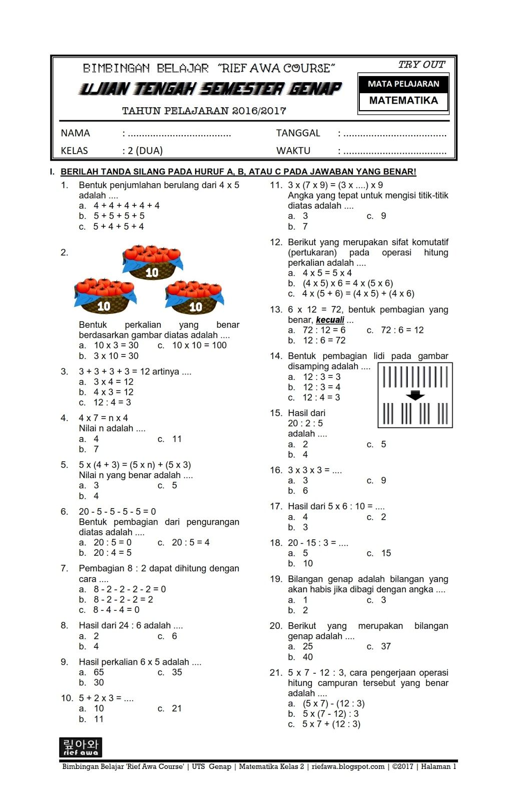 Panduan Lengkap Mengunduh Soal Matematika SD Kelas 2 Semester 2: Persiapan Jitu untuk Belajar Efektif