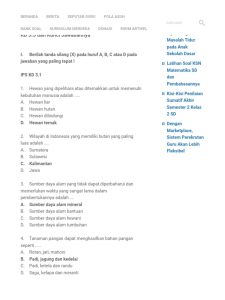 5 Contoh Soal IPS KD 3.3 Kelas 4 Keberagaman yang Wajib Dikuasai Sebelum Ulangan