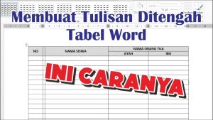 7 Cara Mengubah Paragraf Tulisan pada Tabel di Word yang Jarang Diketahui
