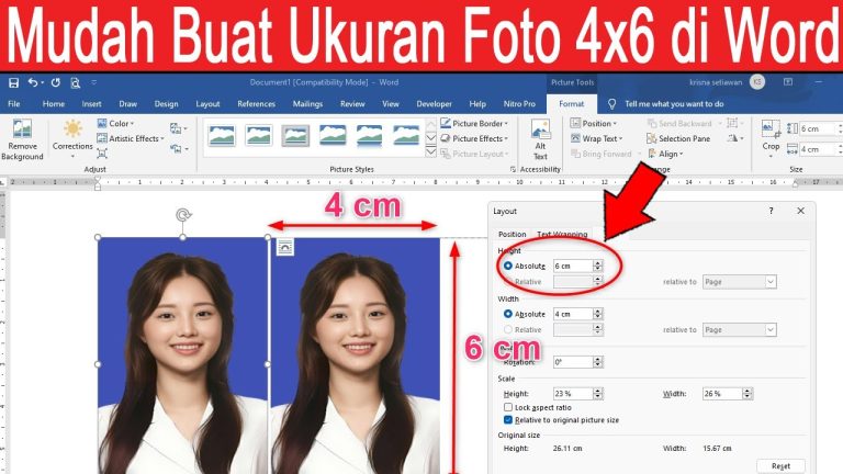 7 Cara Mengubah Pas Foto Ukuran 4×6 di Word yang Jarang Diketahui, Wajib Tahu!