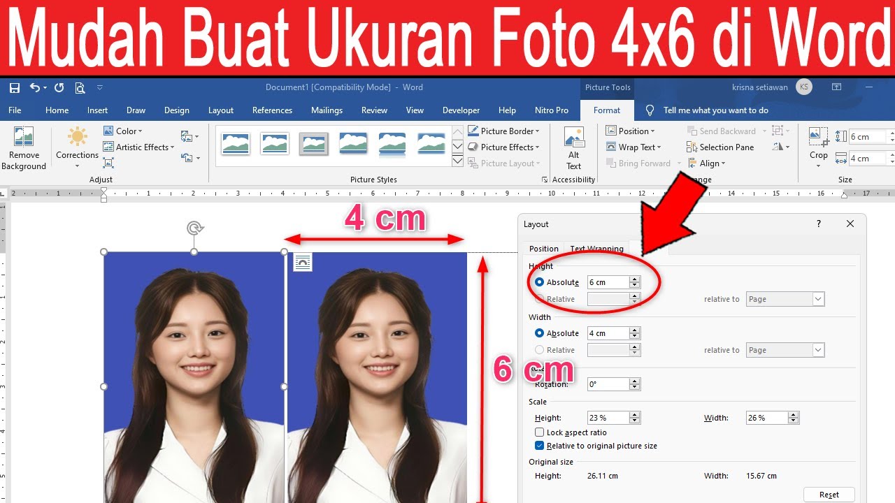 7 Cara Mengubah Pas Foto Ukuran 4×6 di Word yang Jarang Diketahui, Wajib Tahu!