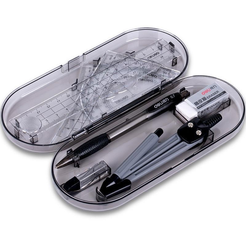 Jual 8-Piece Set Alat Tulis Gambar Siswa Set Penggaris Kompas Alat
