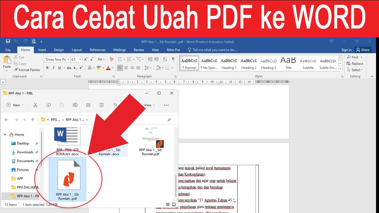 Ternyata Semudah Ini Cara Mengubah PDF dalam Bentuk Word Tanpa Ribet di 2026, Wajib Tahu