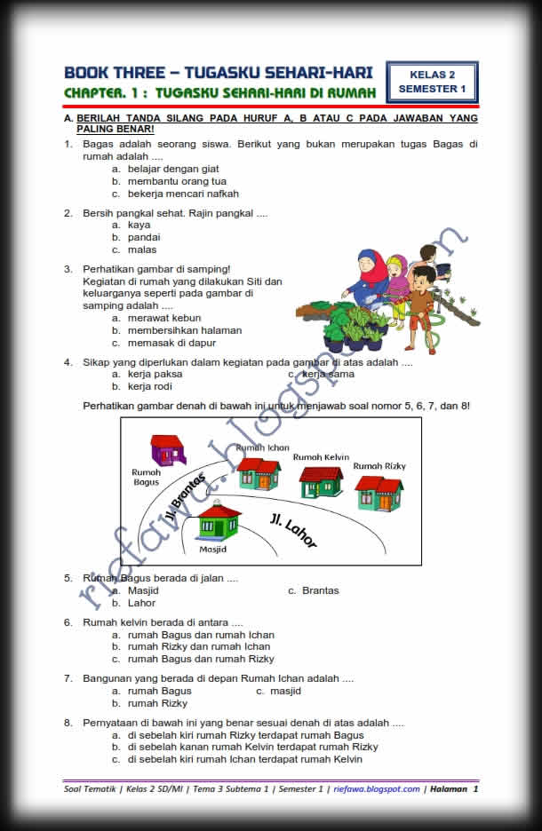 7 Cara Cepat Kuasai latihan soal kelas 2 tema 3 tugasku sehari-hari revisi 2017