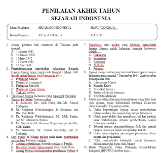 7 Contoh Soal Sejarah Kelas 11 Semester 2 KTSP yang Sering Muncul di Ujian, Wajib Kamu Pelajari Sebelum Terlambat