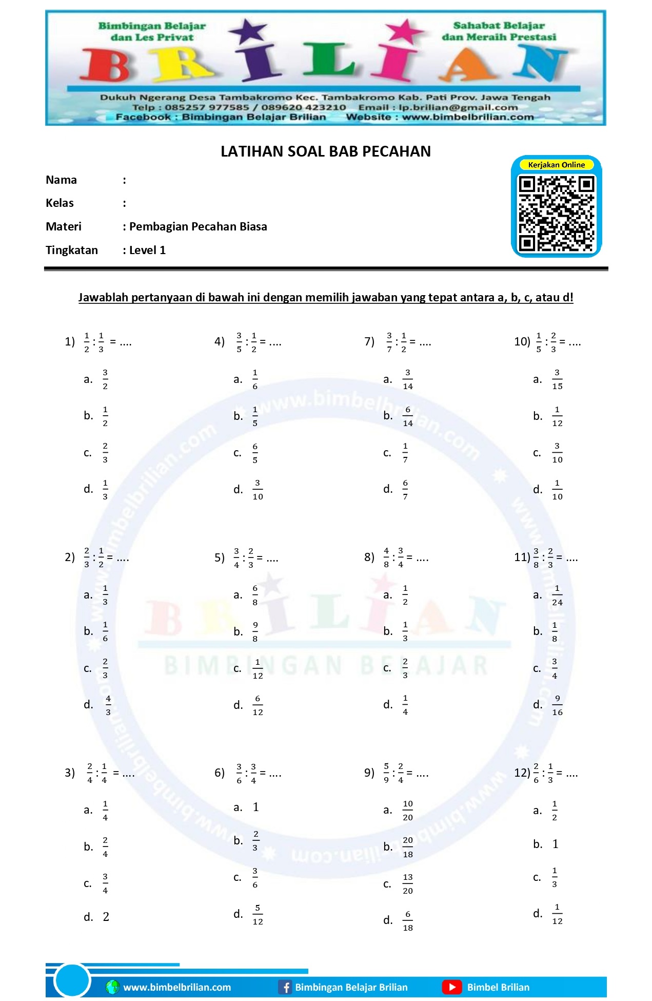 Akhirnya Ada Kumpulan Latihan Soal Kelas 3 Pecahan dan Pembahasan Lengkap yang Jarang Diketahui Guru dan Orang Tua