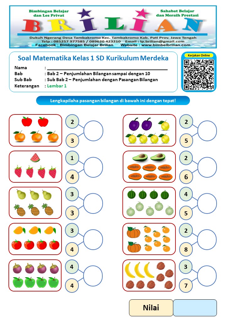 Akhirnya Tersedia 10 Contoh Soal Matematima Kelas 1 SD Kurikulum 2026 yang Jarang Diketahui Guru dan Orang Tua
