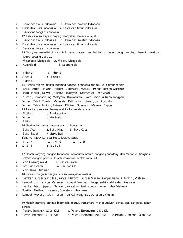 Terbukti 5 Contoh Soal Sejarah Kelas 10 Semester 2 Kurikulum 2013 yang Bikin Nilai Naik