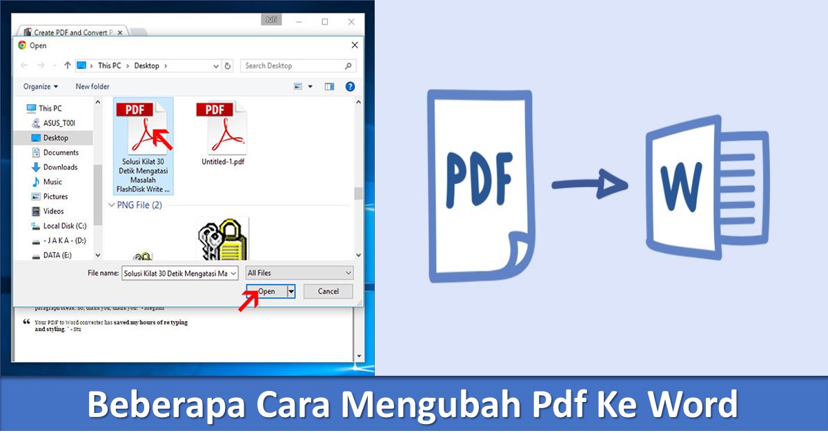 Terbukti 5 cara mengubah pdf e word Gratis Tanpa Jadi Pelajar Sebelum Kehabisan