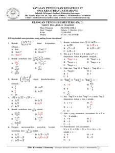 Ternyata Ini Dia Contoh Soal Materi Matematika Minat Kelas 12 Bab 1 yang Sering Muncul di STS 2026