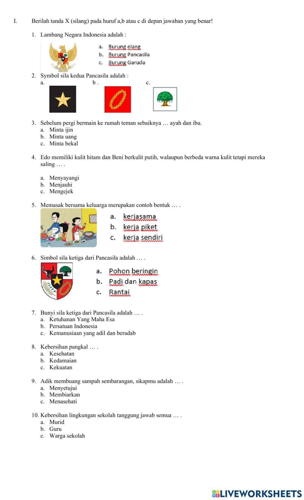 contoh soal materi pkn kelas 11 bab 1