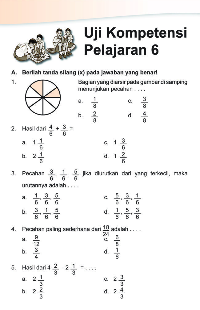 20 Contoh Latihan Soal Kelas 3 Pecahan yang Wajib Dikuasai Sebelum Tes CAT Petugas Haji