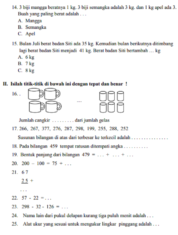 Latihan Soal Tema 2 Kelas 3 dan Kunci Jawaban Terbaru Agar Nilai Ujian Melejit