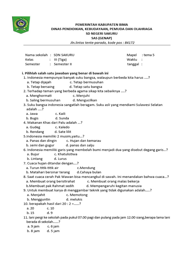 7 Rahasia Menjawab soal kelas 3 tema 5 subtema 3 Agar Nilai Kamu Langsung Sempurna