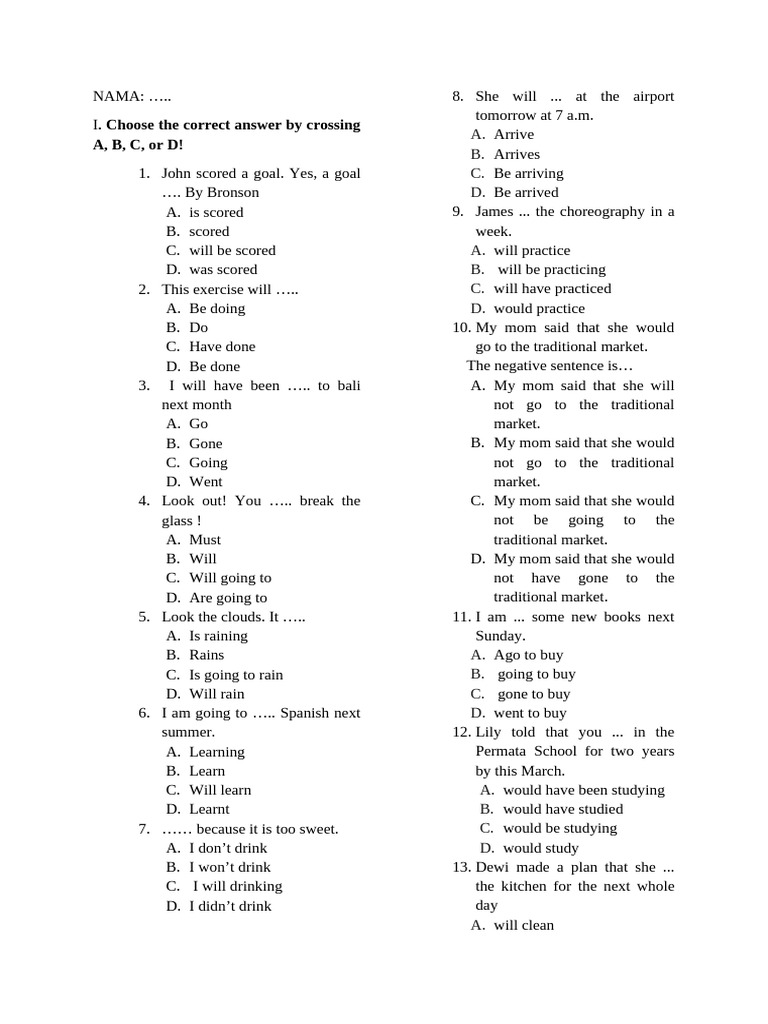 Rahasia Nilai Sempurna dengan Latihan Soal UAS B.Inggris Kelas XI Semester 2 Past Tense
