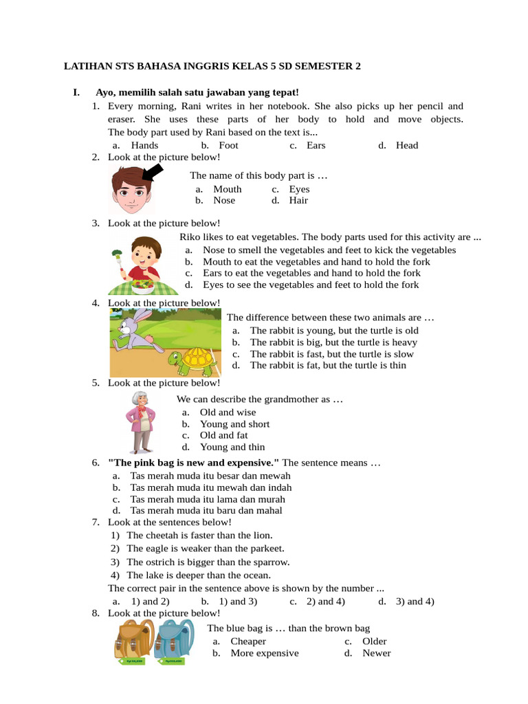 Rahasia Nilai Sempurna dengan Latihan Soal UAS Bahasa Inggris Kelas 5 SD Semester 2