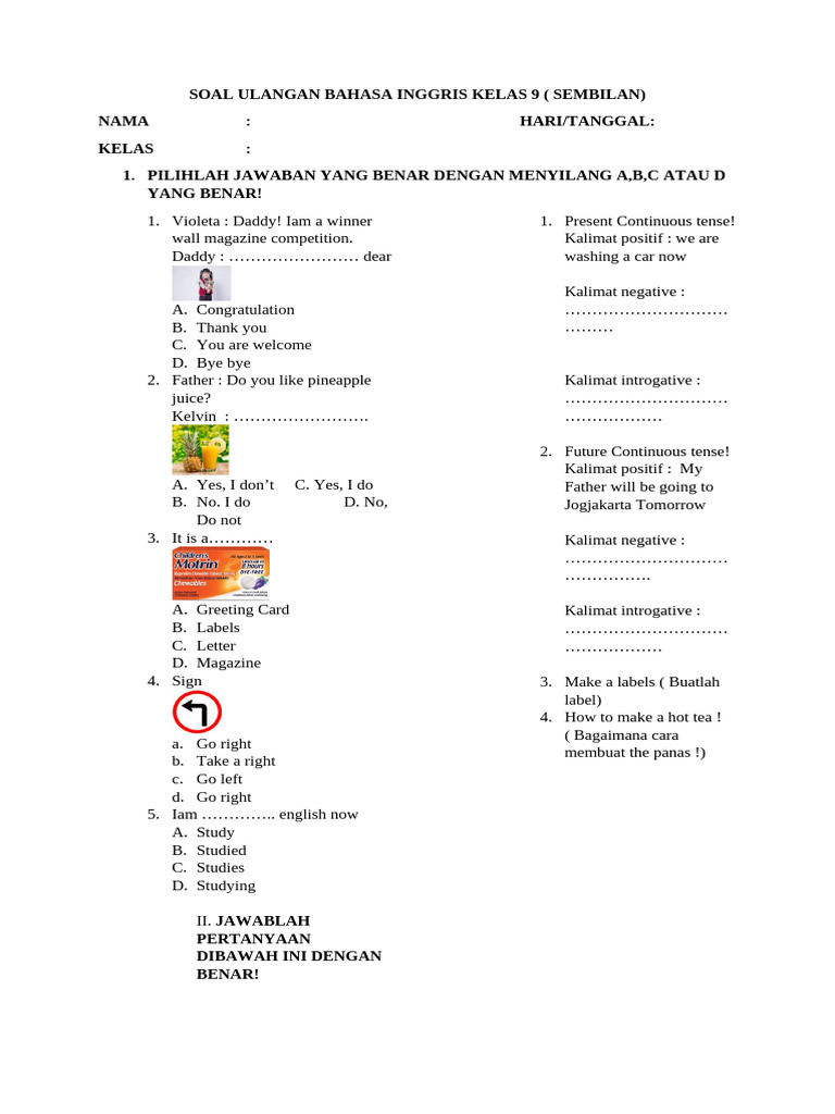 Rahasia Sukses Raih Nilai Sempurna Lewat Latihan Soal UAS Bahasa Inggris Kelas 9 Semester 2